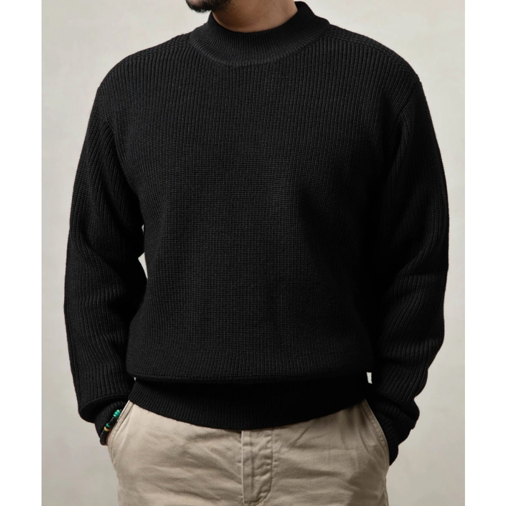Bronson Vintage 1930s Usn Woolen Sweater Warm Thick Wool Sweater Knit Top 44 — image 2 of 8